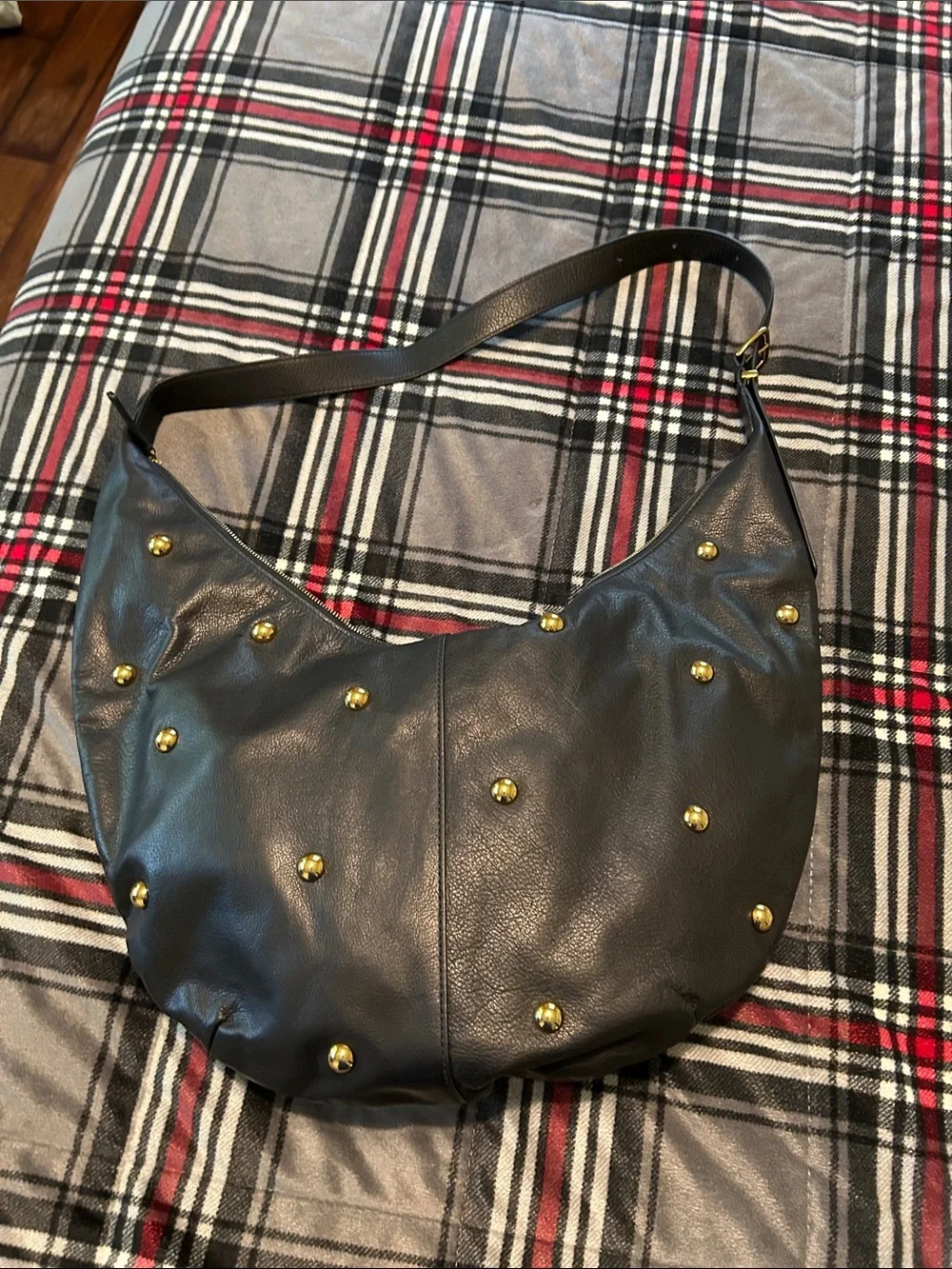 Madewell The Essential Curve Bag Black Leather